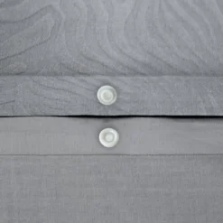 Completo letto in poliestere reversibile stampato zebrato 2 posti grigio