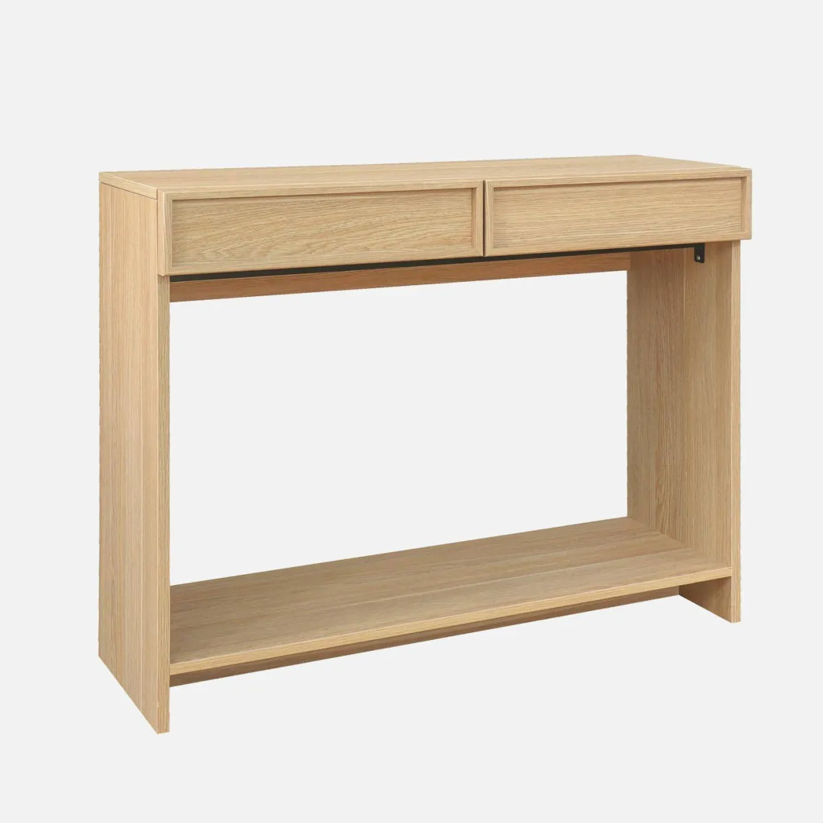 sweeek Console effet legno 2 cassetti e ripiano, 100cm