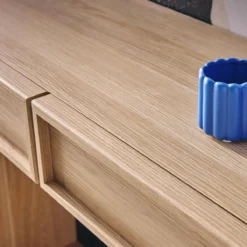 sweeek Console effet legno 2 cassetti e ripiano, 100cm