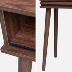 sweeek Consolle con 2 cassetti effetto legno naturale, 100cm