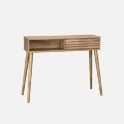 Consolle con 2 cassetti effetto legno naturale, 100cm
