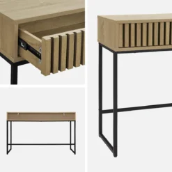 sweeek Consolle contemporanea con 2 cassetti, 120cm
