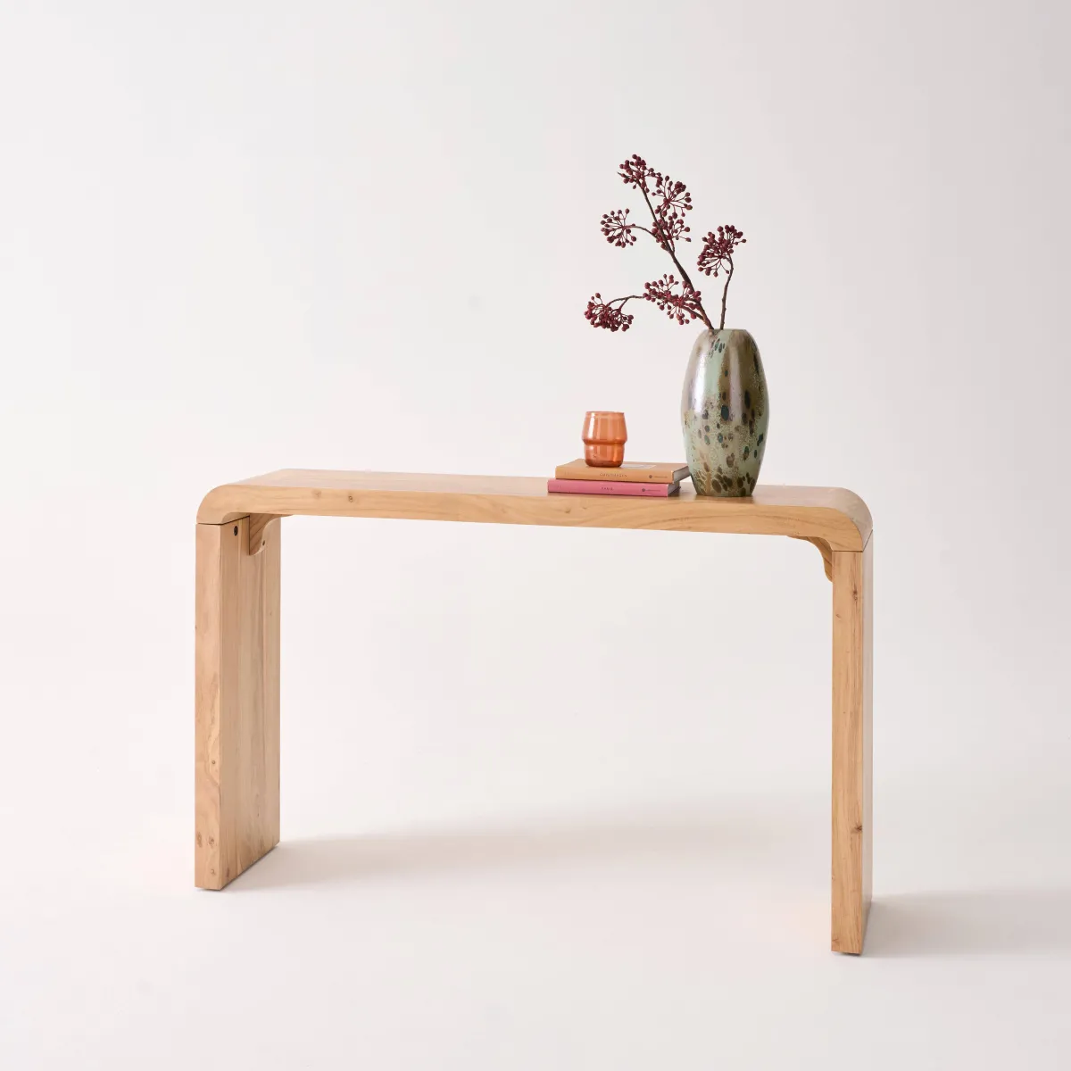sweeek Consolle esotica in legno di acacia 120cm