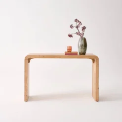 sweeek Consolle esotica in legno di acacia 120cm