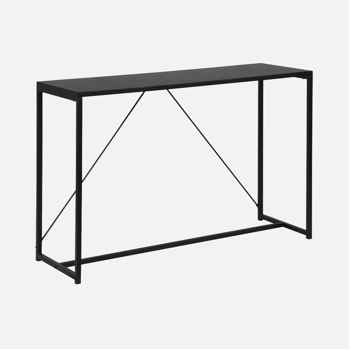 sweeek Consolle in metallo con barra di rinforzo, 120cm