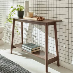 sweeek Consolle scandinava effetto legno di noce, 110cm