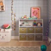 sweeek Contenitore per bambini con 6 cestini in fibra vegetale