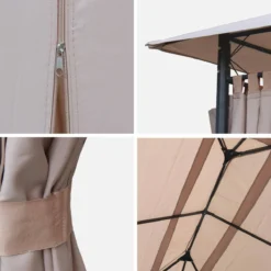 sweeek Copertura del tetto a pergola Divio 3x4m