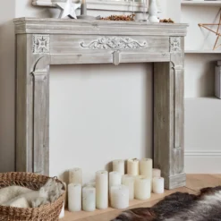 sweeek Cornice per caminetto effetto legno