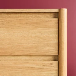 sweeek Credenza decorazione legno 2 ante 3 cassetti 150cm