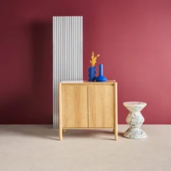 sweeek Credenza decorazione legno 2 ante 80cm