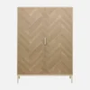 sweeek Credenza effetto legno a 2 ante, 80cm