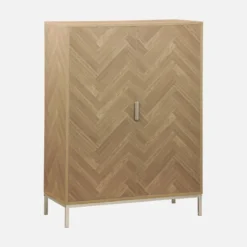 sweeek Credenza effetto legno a 2 ante, 80cm