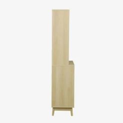 sweeek Credenza effetto legno a 4 ante e 3 cassetti, 110cm