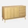 sweeek Credenza effetto legno a 2 ante, 120cm