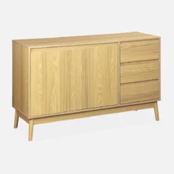 sweeek Credenza effetto legno a 2 ante, 120cm
