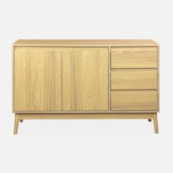 sweeek Credenza effetto legno a 2 ante, 120cm