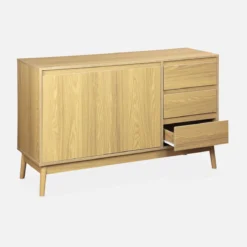 sweeek Credenza effetto legno a 2 ante, 120cm