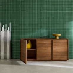 sweeek Credenza effetto legno 3 ante, 160cm