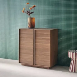 sweeek Credenza effetto legno 2 ante 80 cm