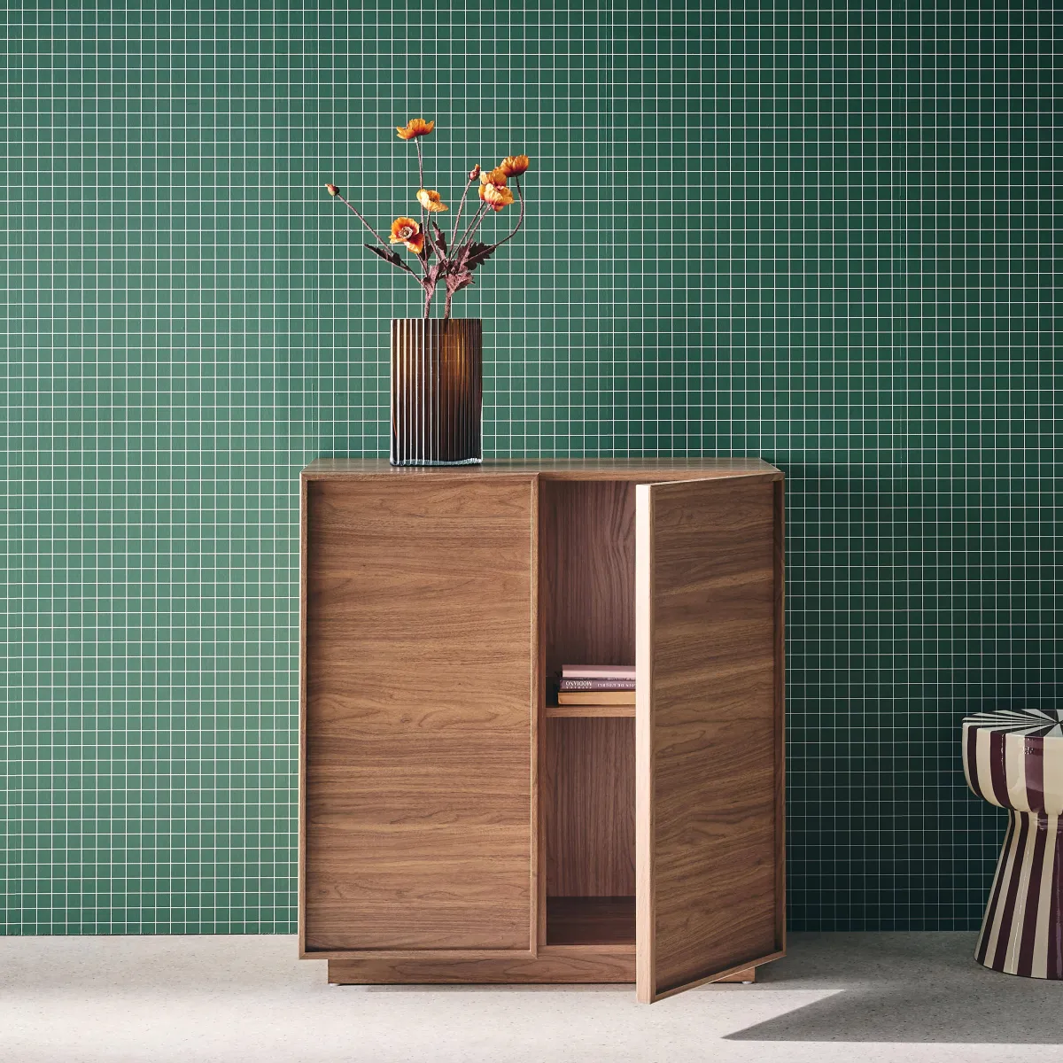 sweeek Credenza effetto legno 2 ante 80 cm