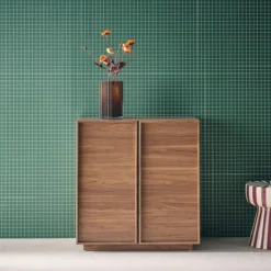 sweeek Credenza effetto legno 2 ante 80 cm