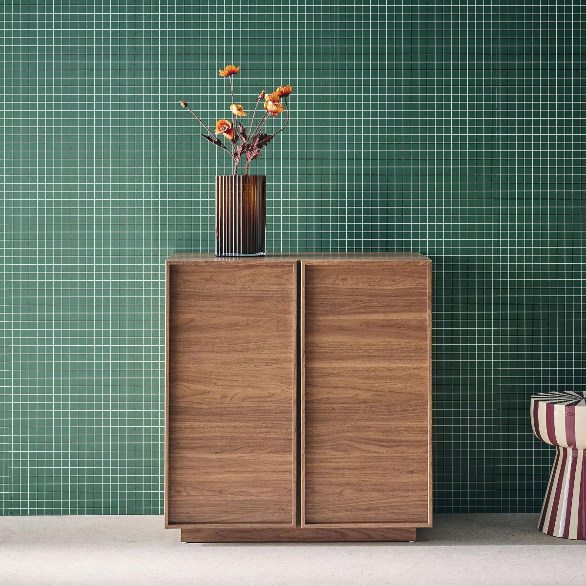 sweeek Credenza effetto legno 2 ante 80 cm