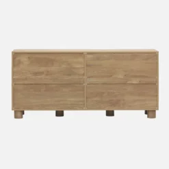 sweeek Credenza effetto legno di mango 4 ante, 155cm