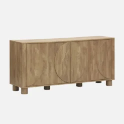 sweeek Credenza effetto legno di mango 4 ante, 155cm
