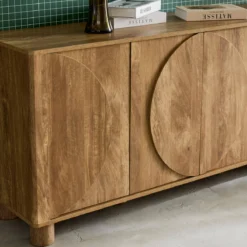 sweeek Credenza effetto legno di mango 4 ante, 155cm
