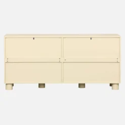 Credenza effetto legno di mango 4 ante, 155cm