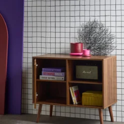 sweeek Credenza effetto 1 anta, 2 ripiani, 80cm