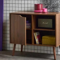 sweeek Credenza effetto 1 anta, 2 ripiani, 80cm