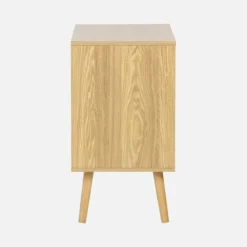 Credenza effetto noce 1 anta, 2 ripiani, 80cm