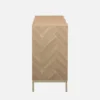 sweeek Credenza effetto spina di pesce a 2 ante, 160cm