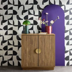 sweeek Credenza esotica a 2 ante, 80cm