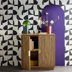 sweeek Credenza esotica a 2 ante, 80cm