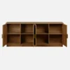sweeek Credenza esotica a 4 ante effetto mango, 180cm