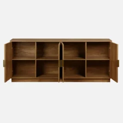 sweeek Credenza esotica a 4 ante effetto mango, 180cm