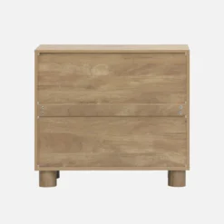 sweeek Credenza esotica effetto legno di mango 2 ante, 80cm