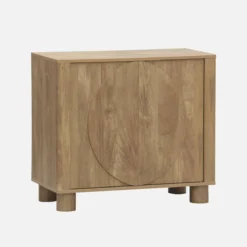 sweeek Credenza esotica effetto legno di mango 2 ante, 80cm