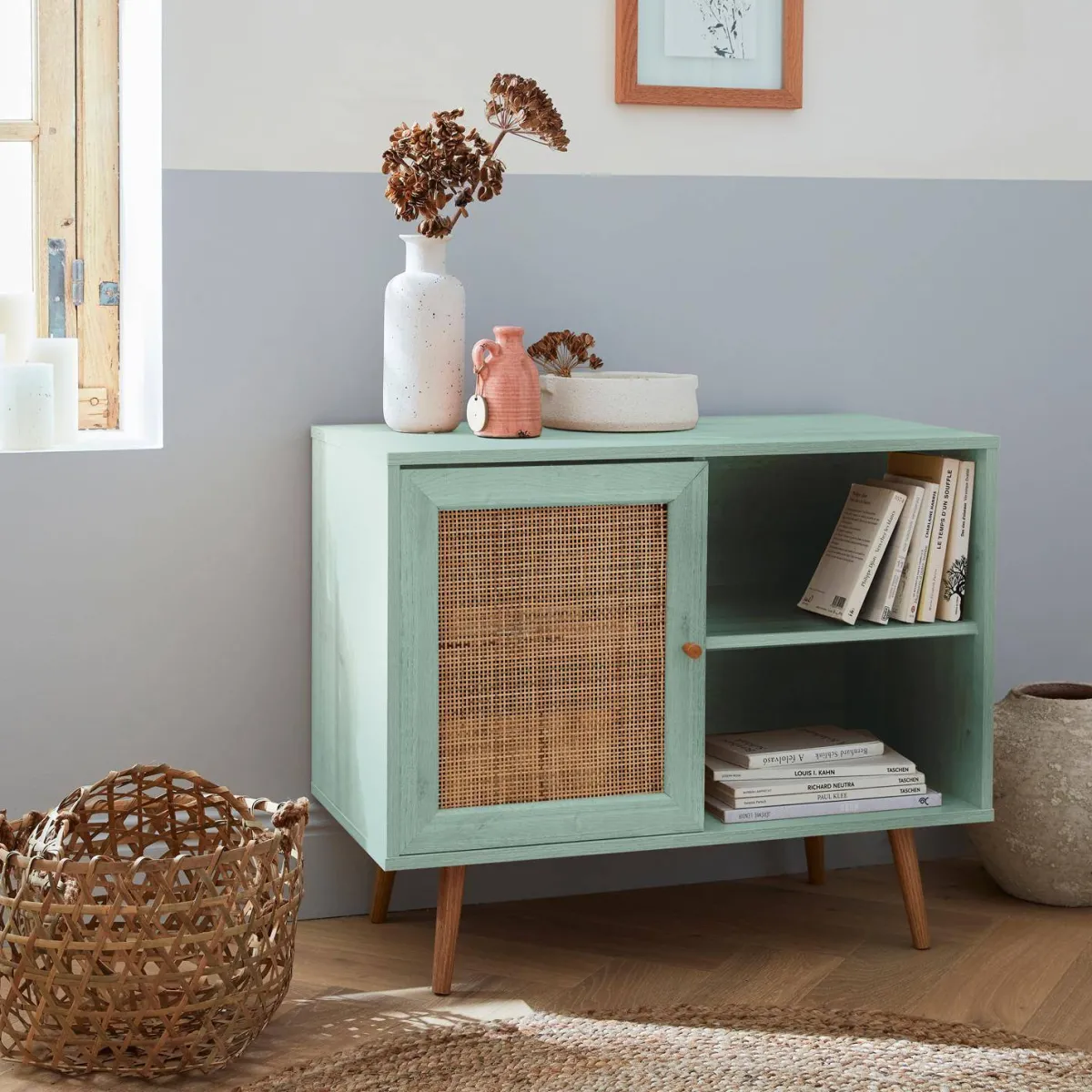 sweeek Credenza in cannage, 1 anta, 80cm