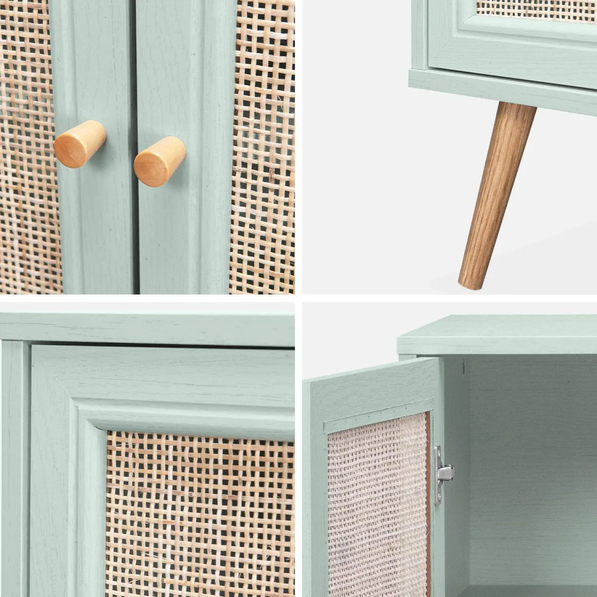 sweeek Credenza in cannage, 1 anta, 80cm