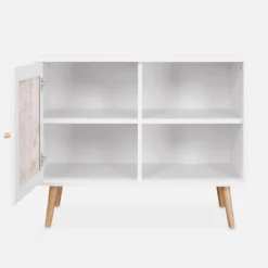 Credenza in cannage, 1 anta, 80cm