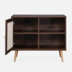 Credenza in cannage, 1 anta, 80cm