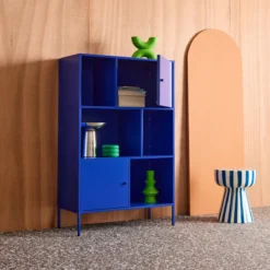 sweeek Credenza industriale in metallo con 6 scomparti