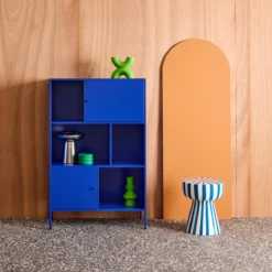 sweeek Credenza industriale in metallo con 6 scomparti