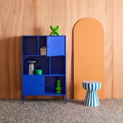 sweeek Credenza industriale in metallo con 6 scomparti