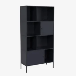 Credenza industriale in metallo con 8 scomparti