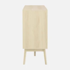 Credenza scandinava a 2 ante effetto legno, 150cm